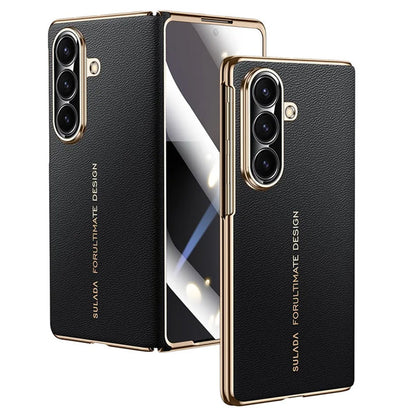 Genuine Leather Integrated Shell Case with Film