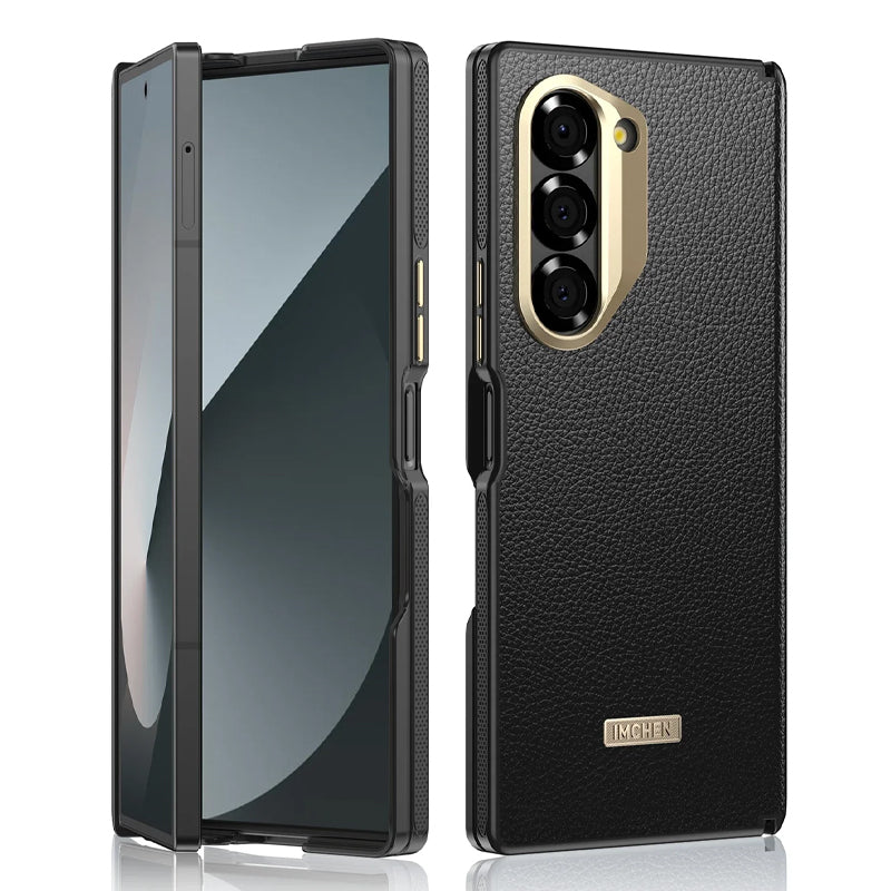 Premium Leather One Piece Case with Camera Frame