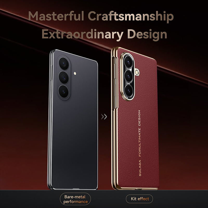 Genuine Leather Integrated Shell Case with Film