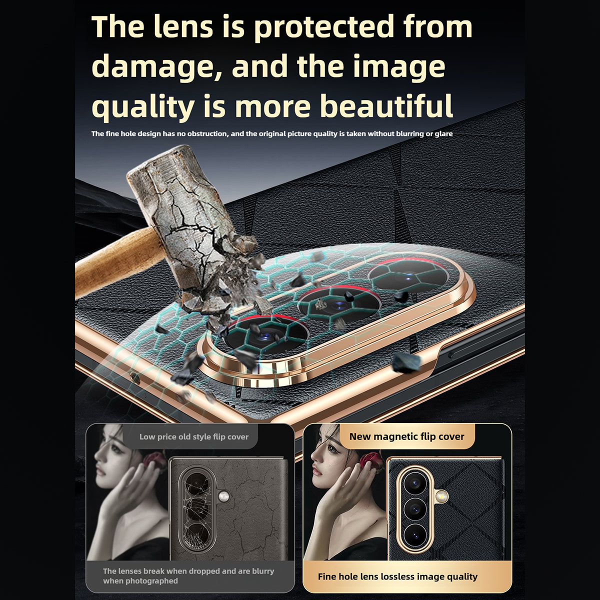 Luxury Leather Magnetic Flip Case