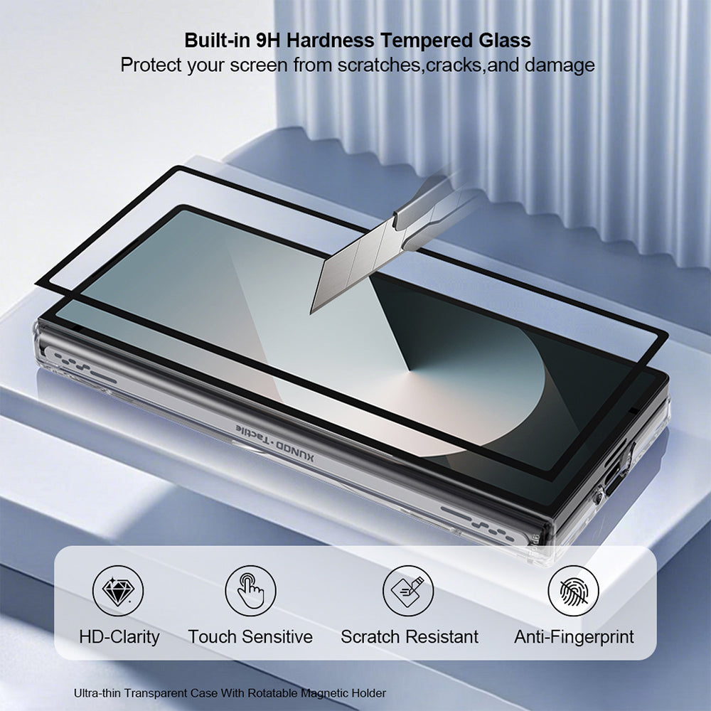 Clear Magnetic Case with 360° Ring Holder