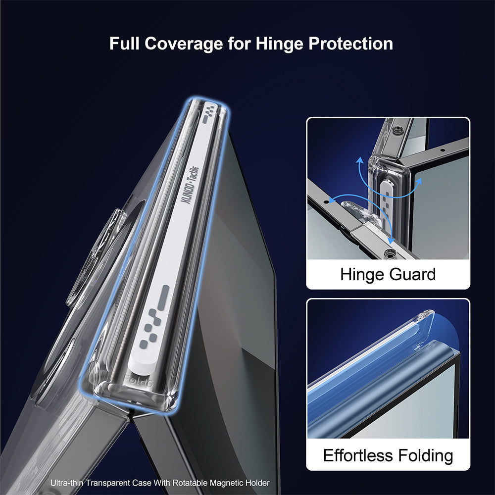 Clear Magnetic Case with 360° Ring Holder