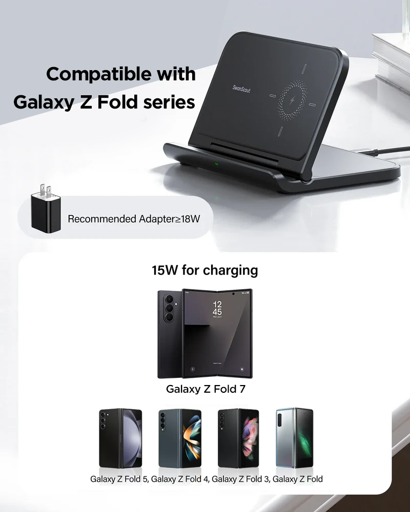 15W Foldable Fast Charging Stand