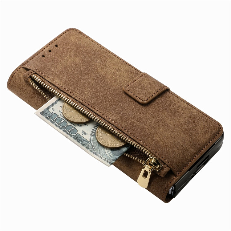 Retro MagSafe Magnetic Zipper Wallet Leather Case