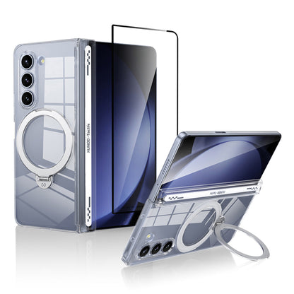 Clear Magnetic Case with 360° Ring Holder